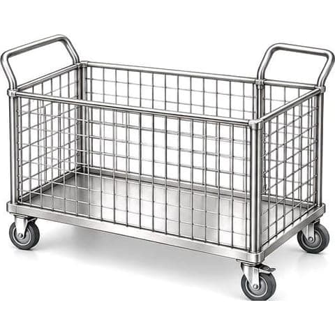 Laundry linen cage trolley made by Neelansh Equipments & Machines, Pune