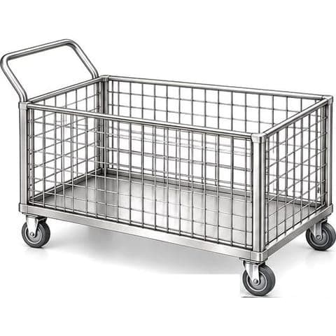 Open type cage trolley made by Neelansh Equipments & Machines, Pune