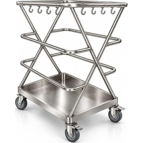 SS apron trolley made by Neelansh Equipments & Machines, Pune
