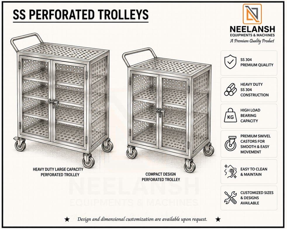 SS Perforated Trolley