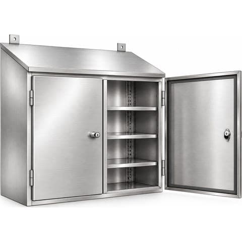 Wall-mounted cupboard made by Neelansh Equipments & Machines, Pune