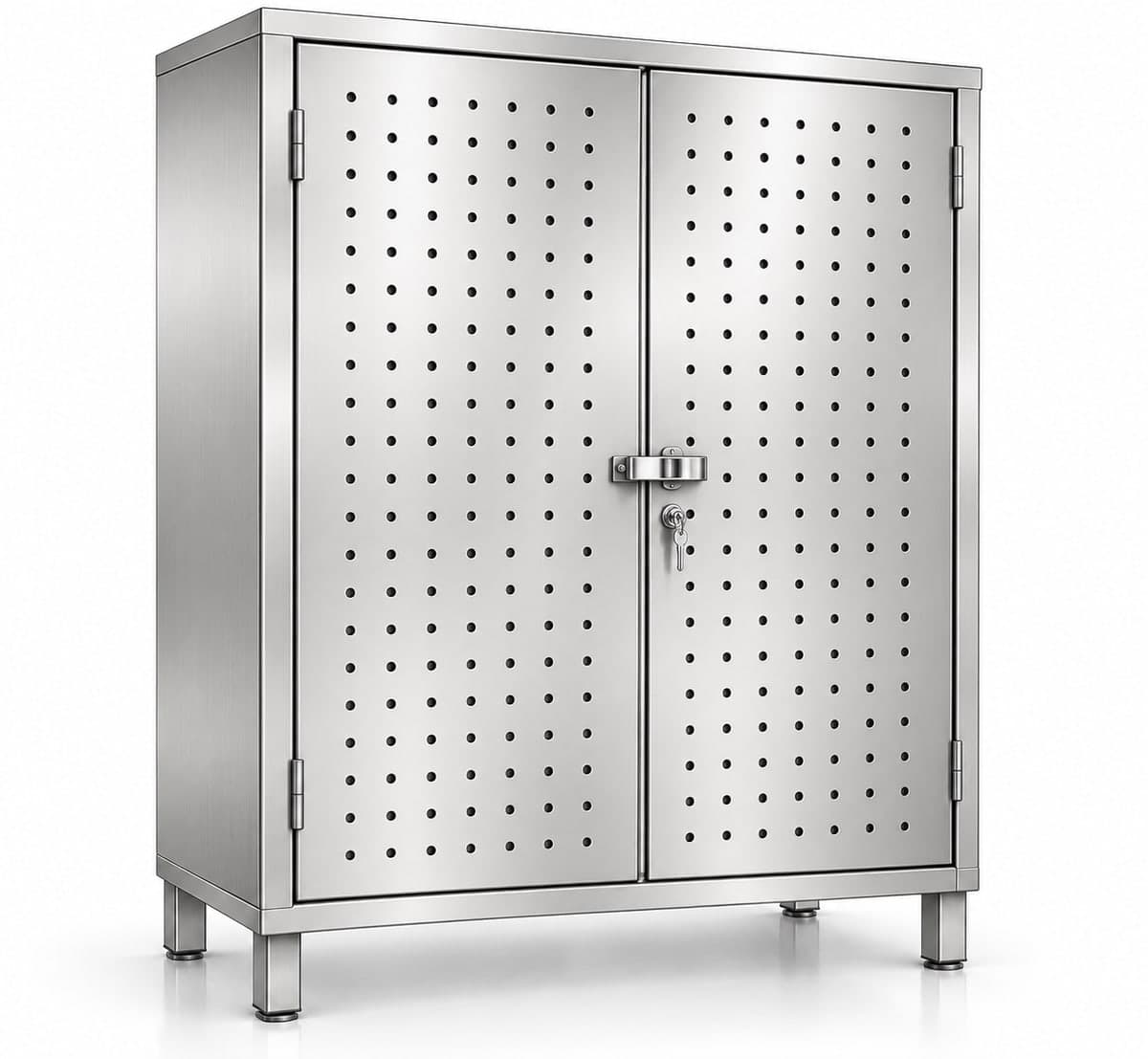 Cupboard with Perforation made by Neelansh Equipments & Machines, Pune