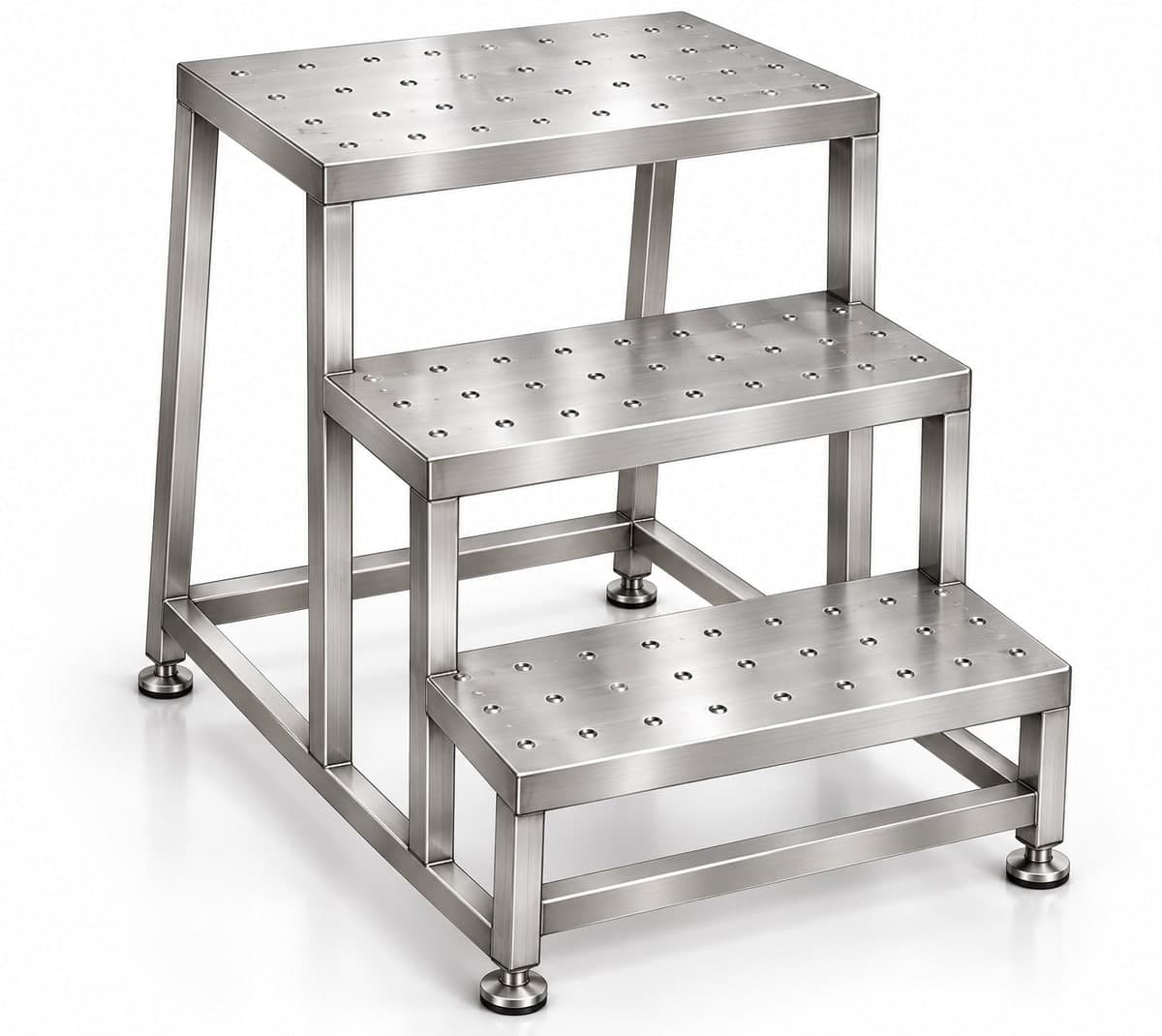 SS Step ladder and Pallets made by Neelansh Equipments & Machines, Pune